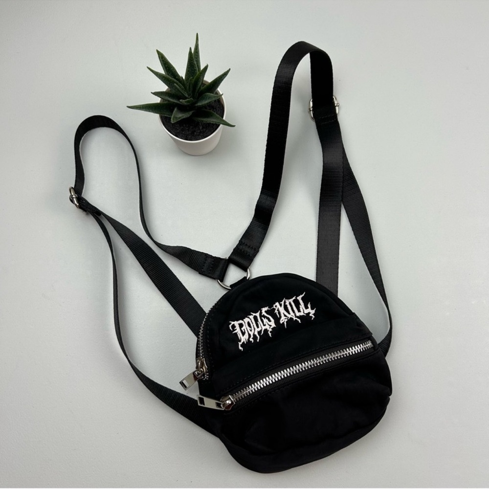 Dolls Kill mini black backpack